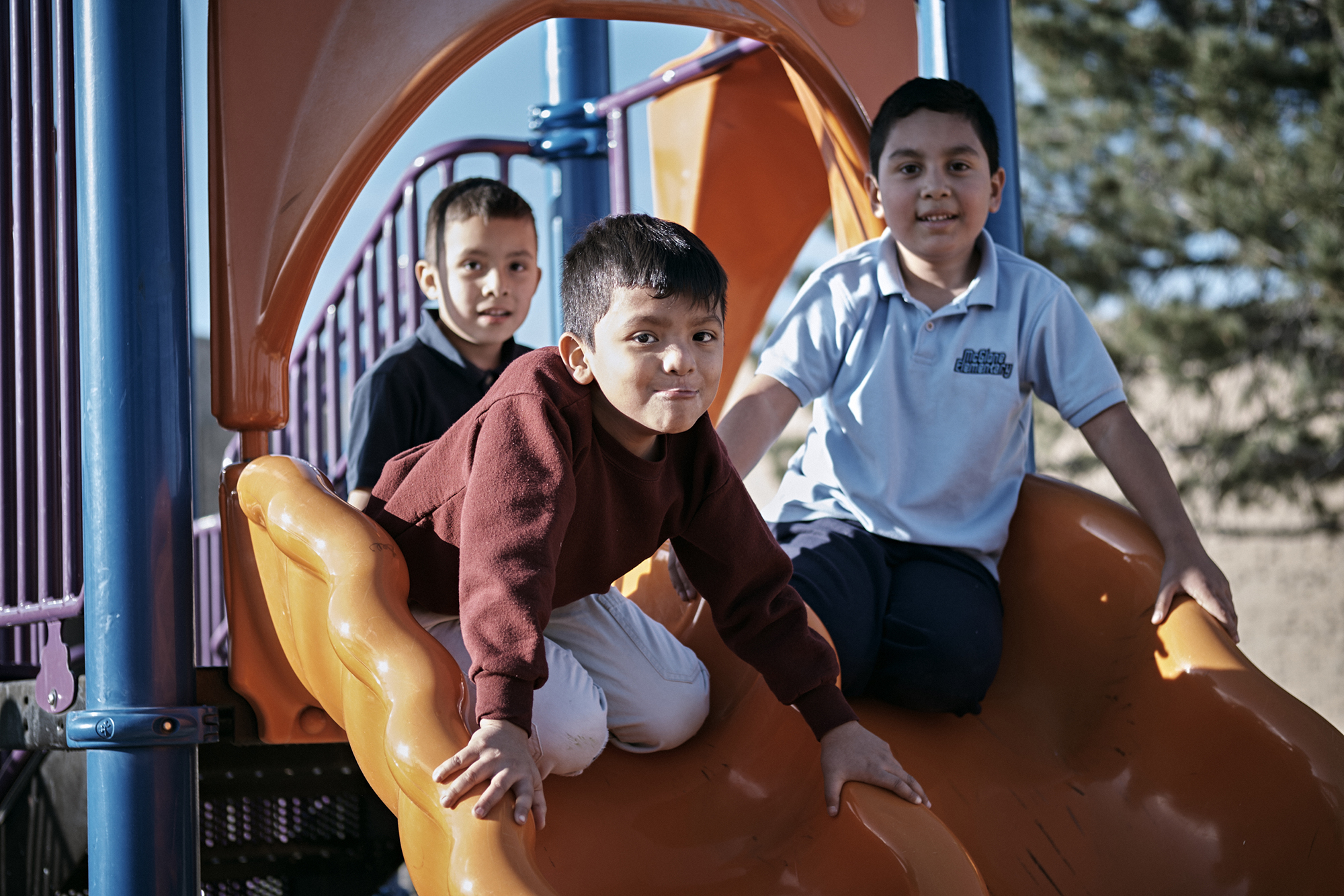 children on playground