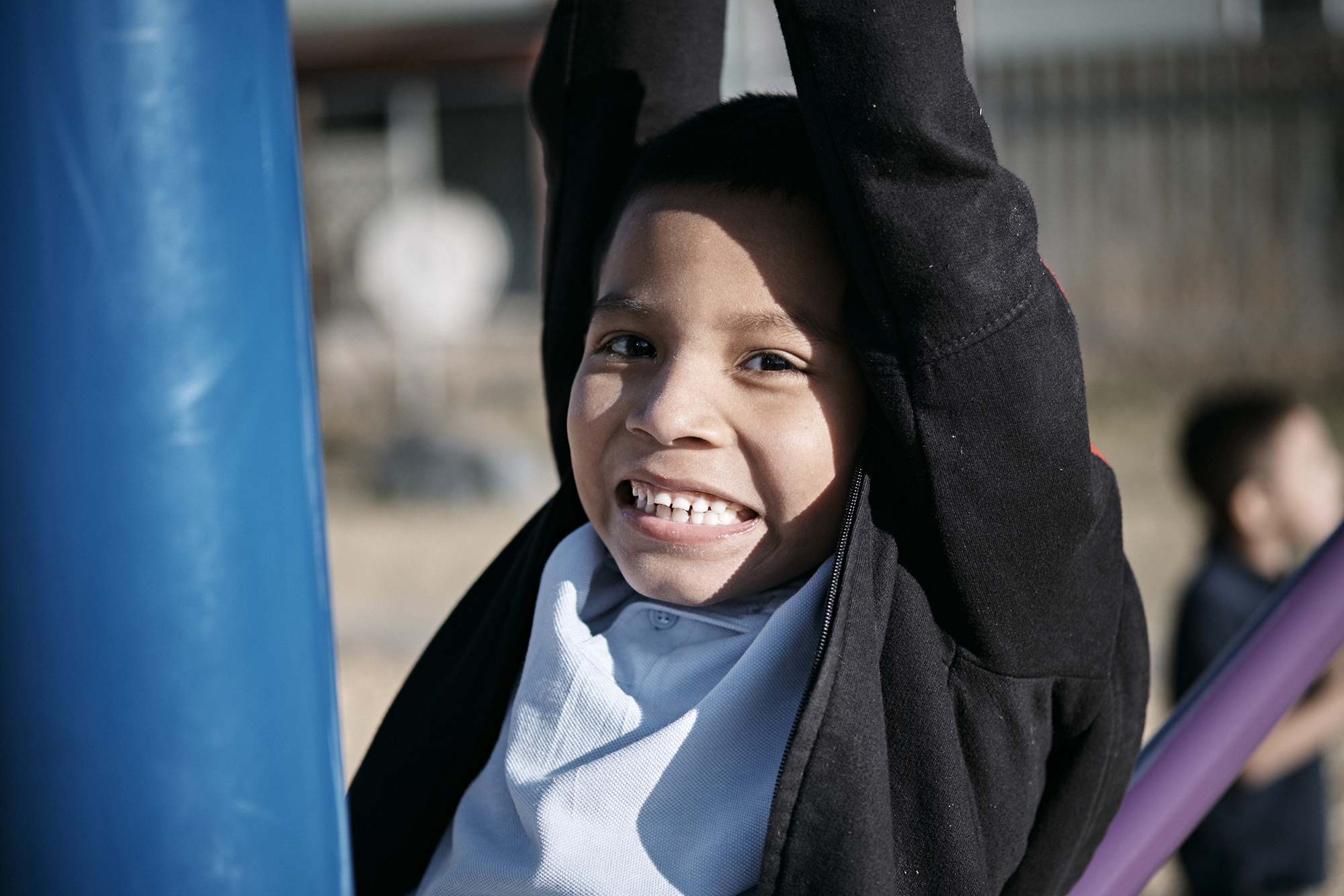 child on playground