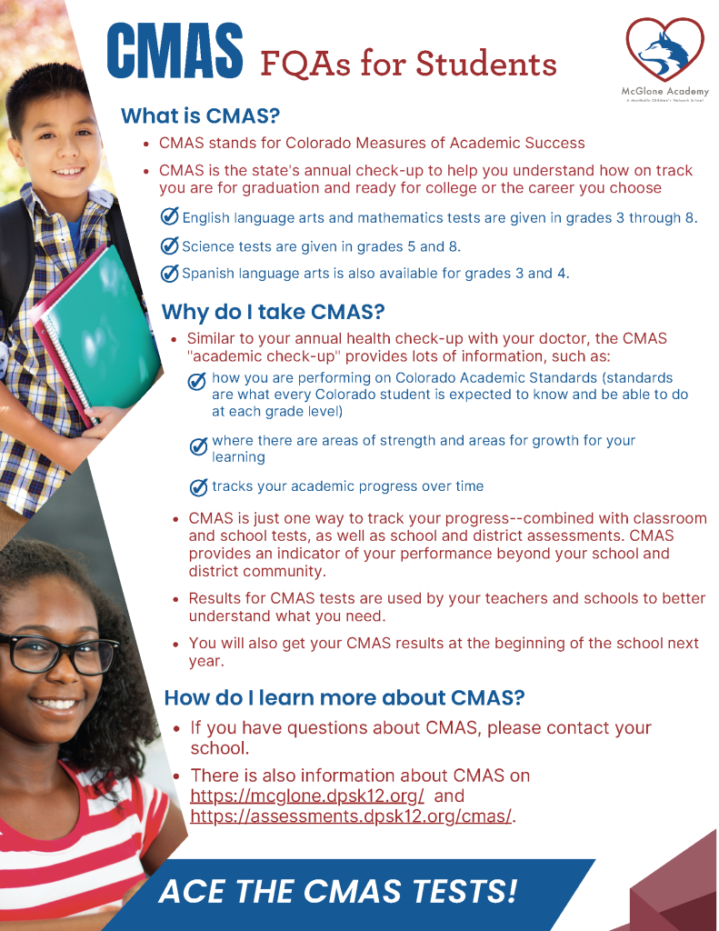 Mcglone academy cmas info resources